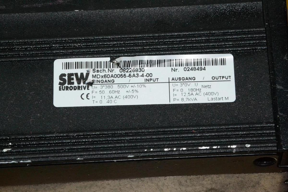 Used SEW EURODRIVE Drive MDx60A0055-5A3-4-00 0248494