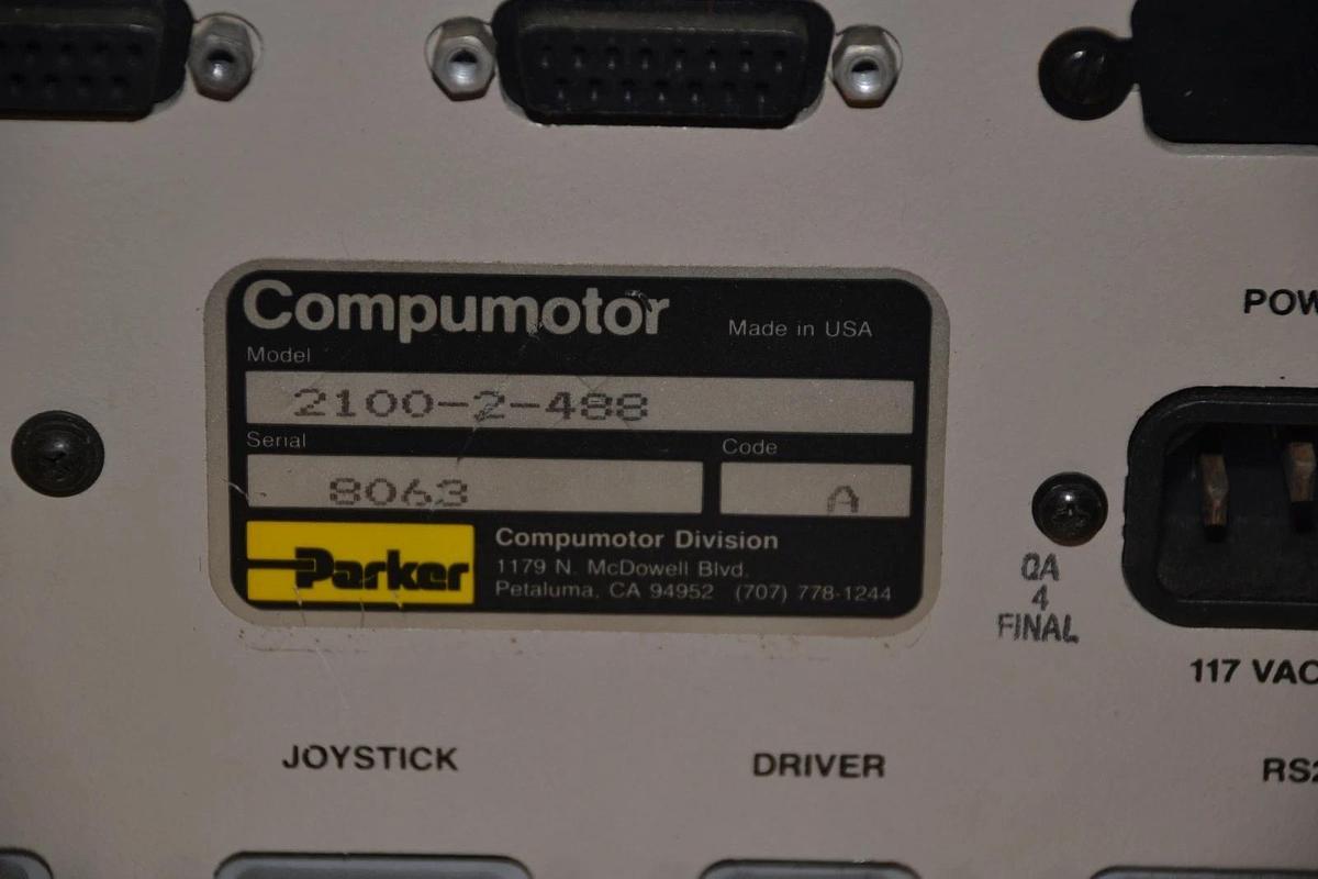 Used Parker Compumotor 2100 Series Indexer 2100-2-488 21002488 Code A 21002488
