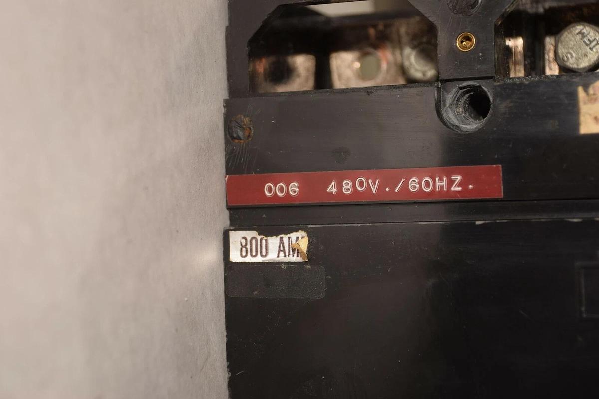 Used Square D MAF36800 Circuit Breaker 800A 600 VAC  800 Amp