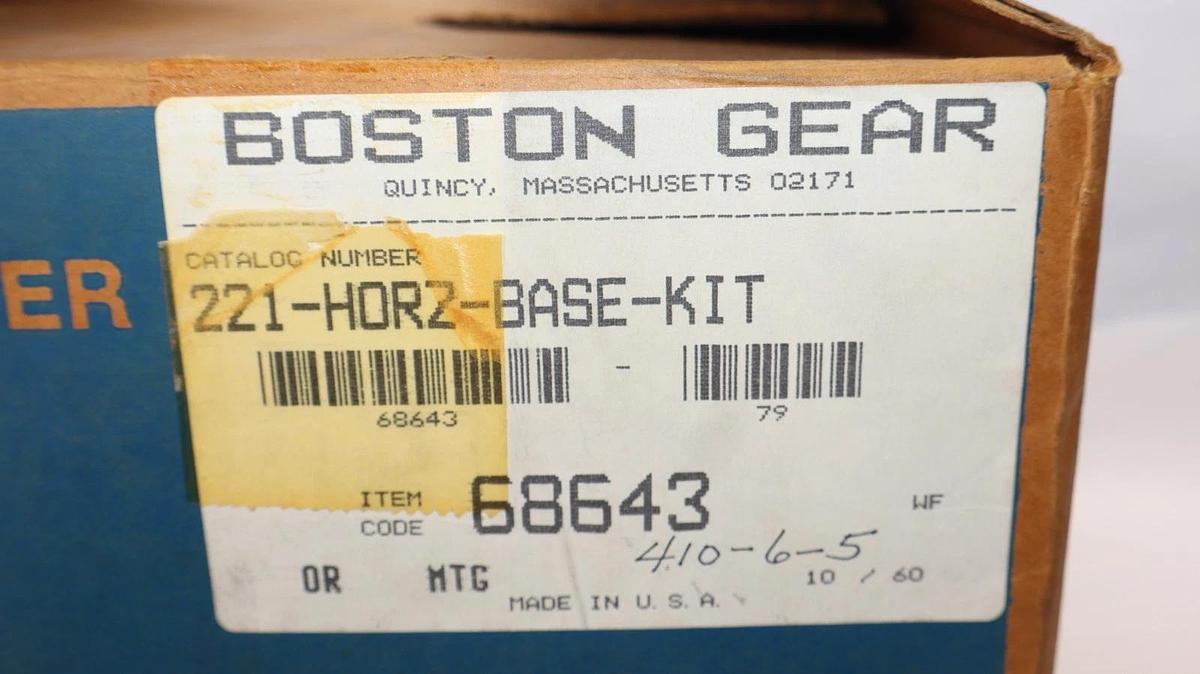 Boston Gear Base Kit 68643 , Speed Reducer 221 Horizontal Base Kit (New)