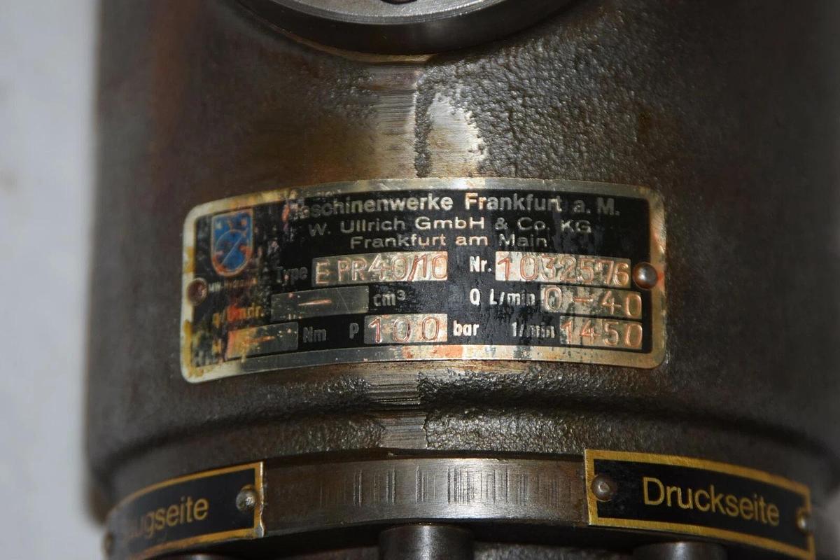 (NEW) MASCHINENWERKE FRANKFURT EPR40/10  EPR40 10  Hydraulic Pump