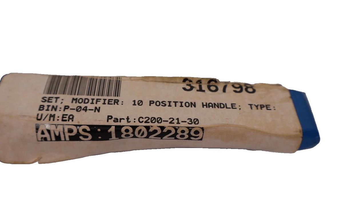 C200-21-30 10-Position Locking Lever Handle for C200 Butterfly Valve (New)