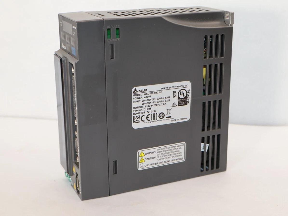 Used DELTA Servo Drive ASD-B2-0421-B 400w 400 Watt ASDB20421B 230v In 110v out