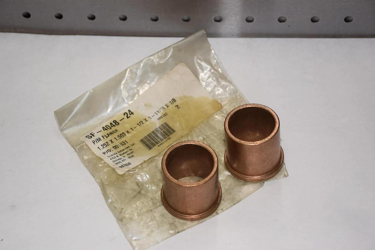(PK OF 2) SF-4048-24 SF404824 1.25x1.503x1 - 1/2x1-11/16x1/8 BRONZE FLANGE NEW
