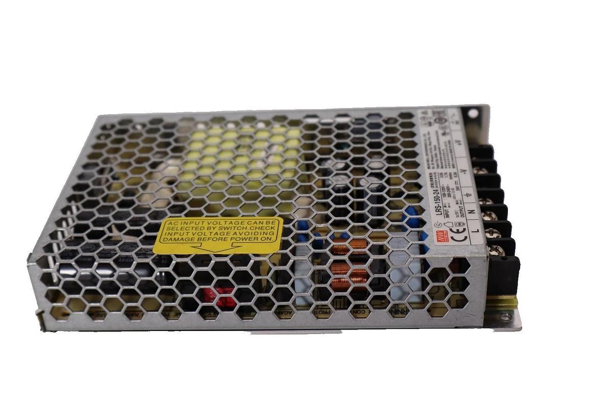 Used MEAN WELL LRS-150-24 , LRS15024 100-240V 3.0A - 6.5A Power Supply