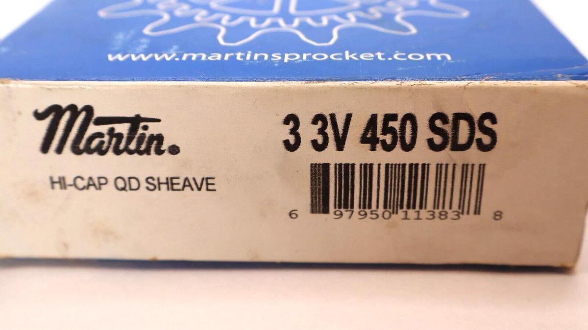 (NEW) MARTIN 3 3V 450 SDS 3-Groove Hi-Cap QD Sheave