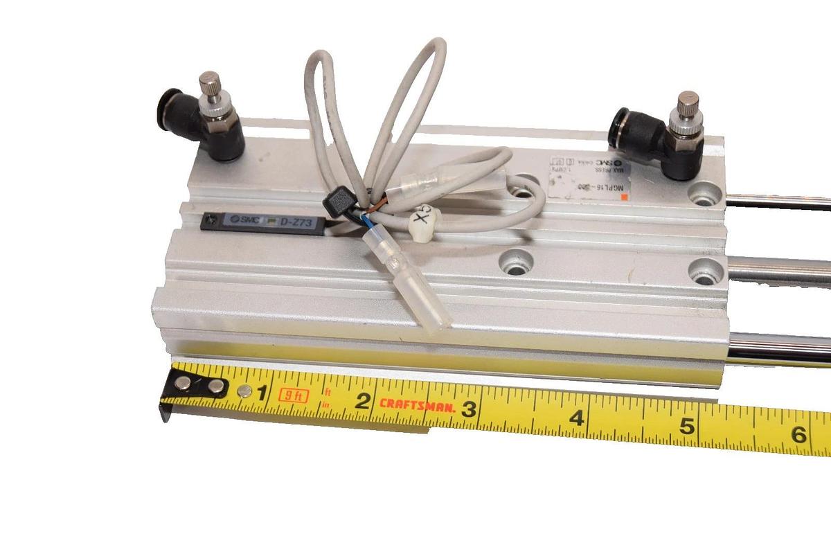 Used SMC MGPL16-100 , MGPL16100 1.0MPa Compact Glide Cylinder