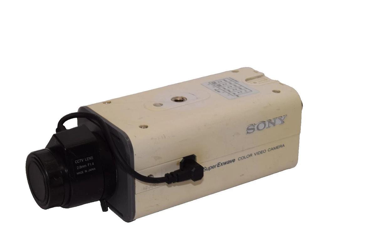Used Sony SSC-E453 Super Exwave Color Video Security Camera w/2.8mm F1.4 CCTV Lens