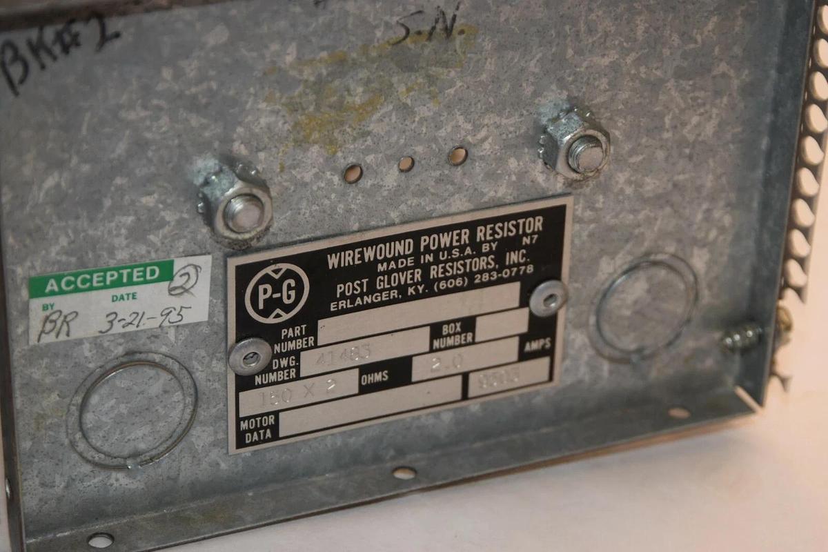 (NEW) POST GLOVER RESISTORS 150 Ω x 2 150x2 2Amps Wirewound Power Resistor