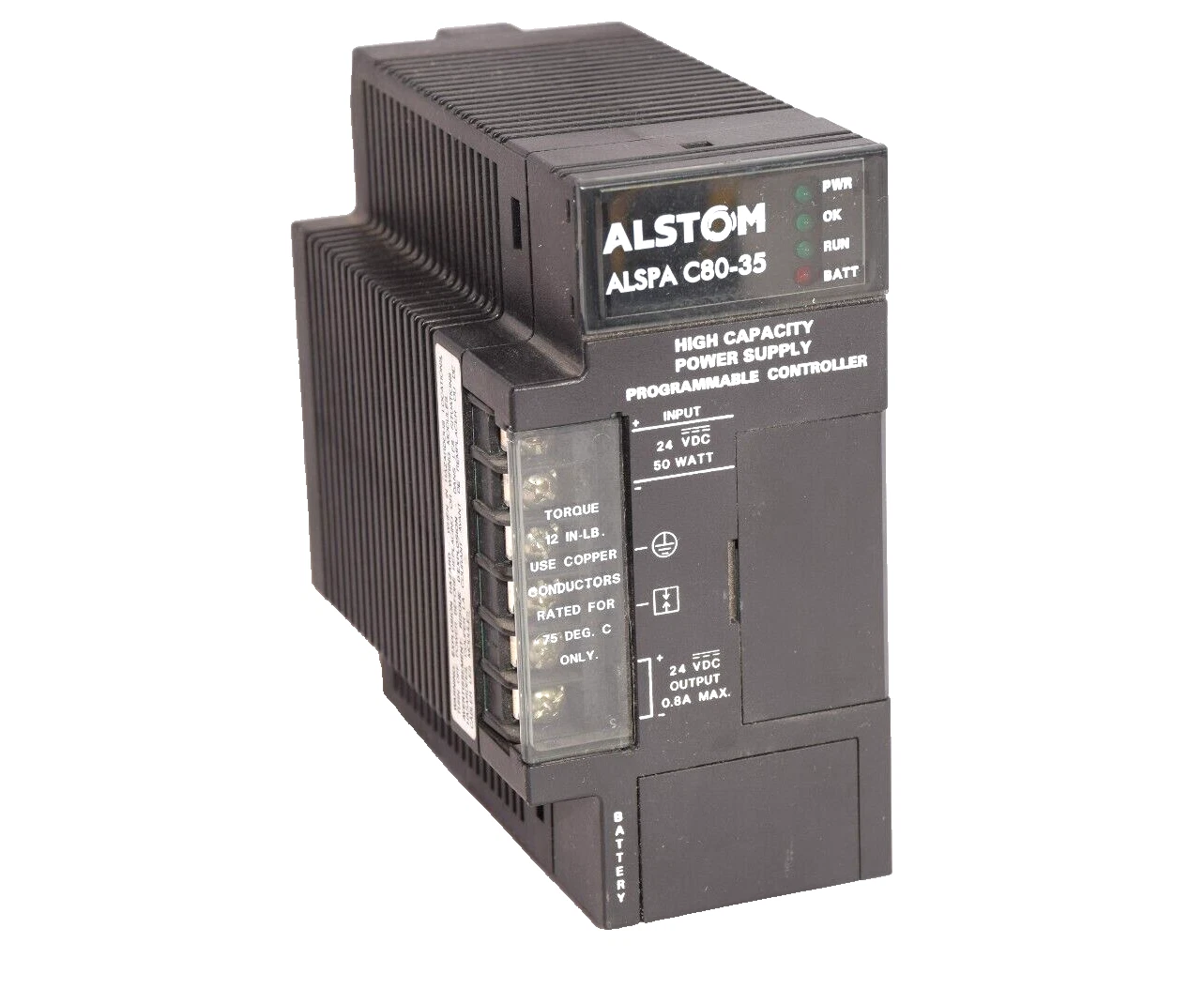 Used GE FANUC / ALSTOM CE693PWR331B 24Vdc Hi-Cap 30W Power Supply Module