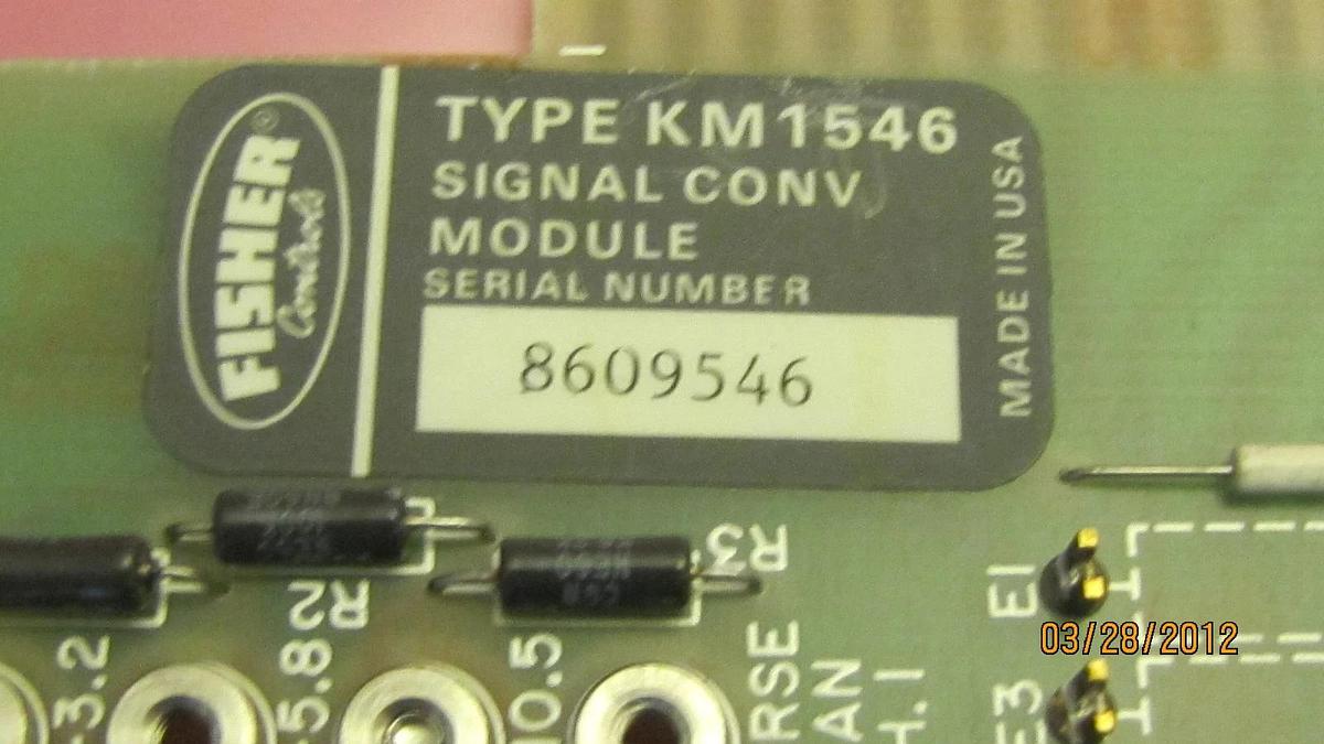 Used FISHER Signal Converter Module Output Isolated KM1546 43A6829X0A2 E