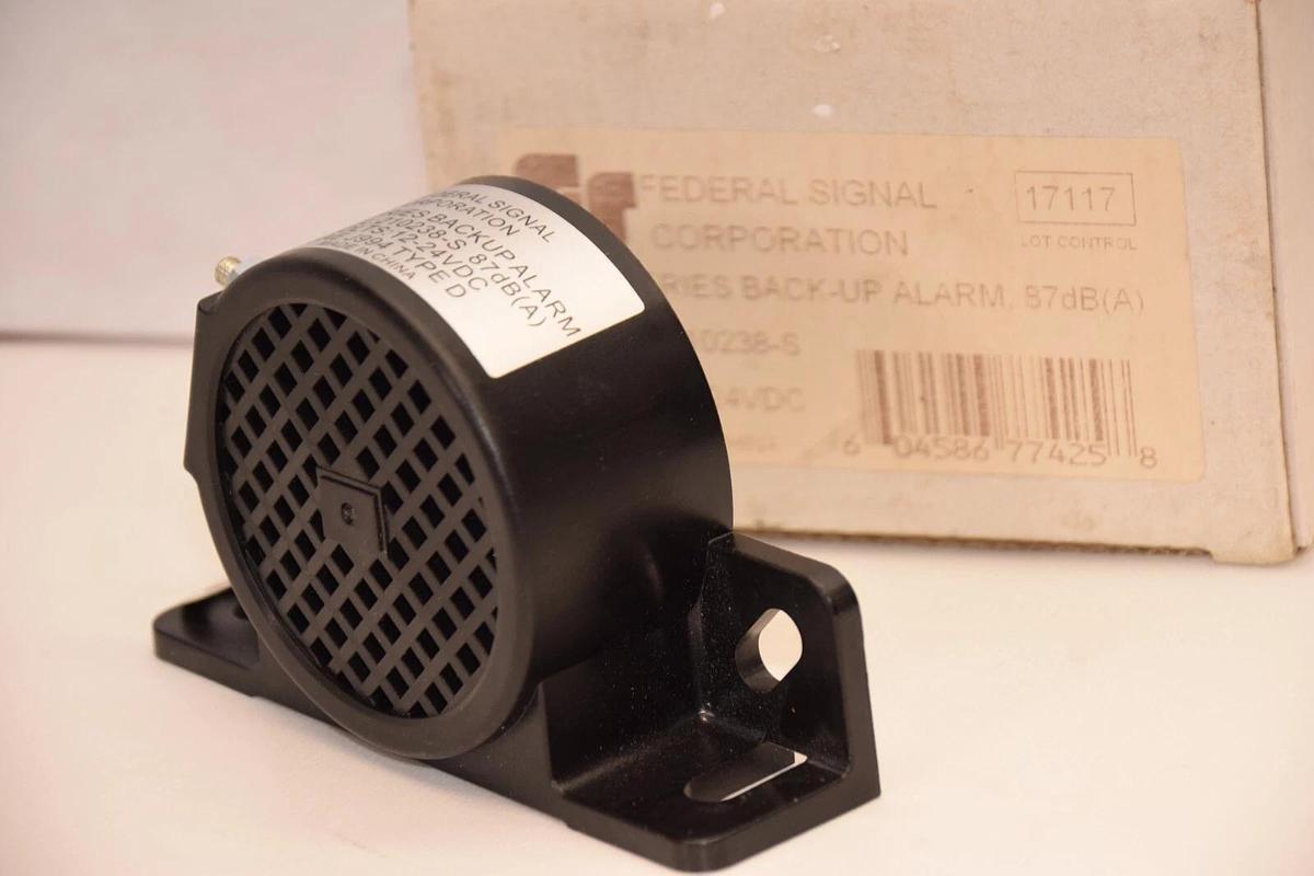 (NEW) FEDERAL SIGNAL 210238-S , 210238S 12-24Vdc 2102 Series Back Up Alarm