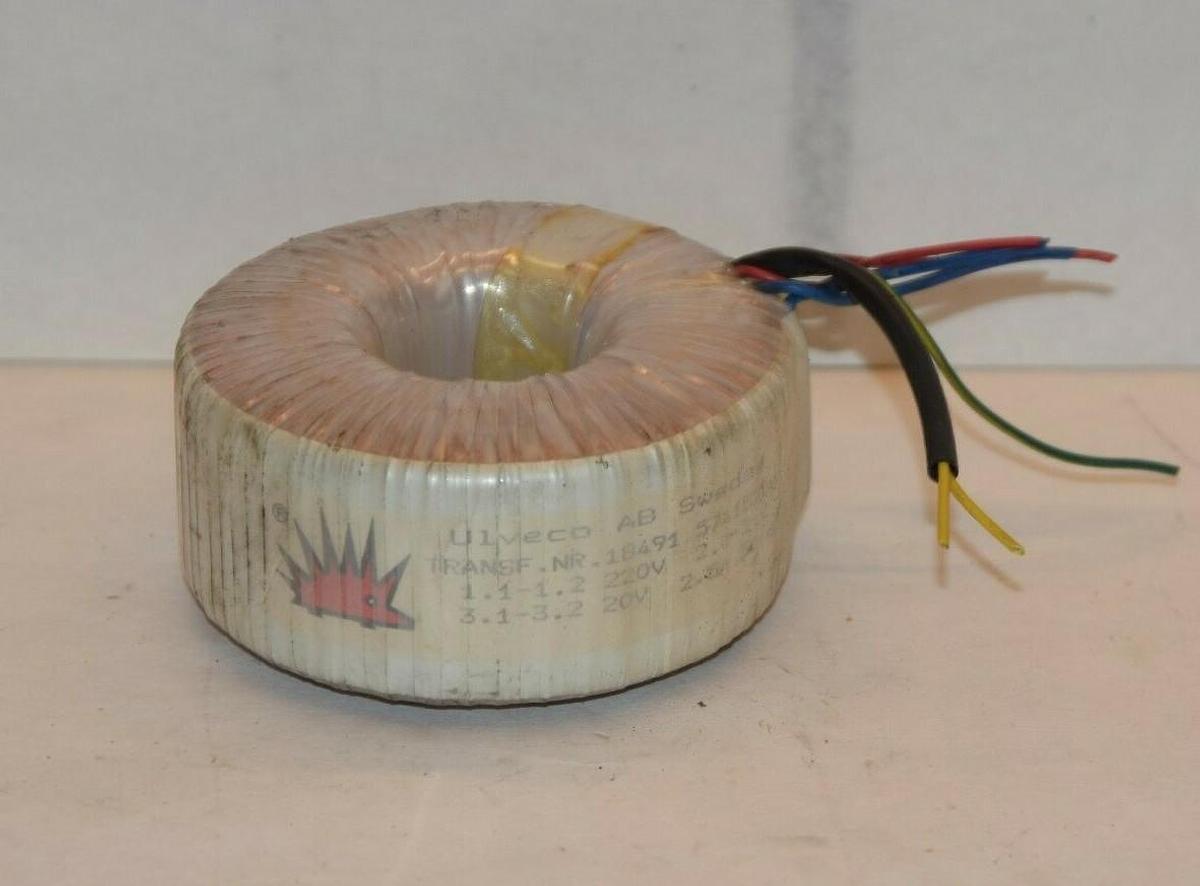 Used ULVECO AB 18491 5741520-7 220V 1.1-1.2 , 20V 3.1-3.2 Coil Transformer