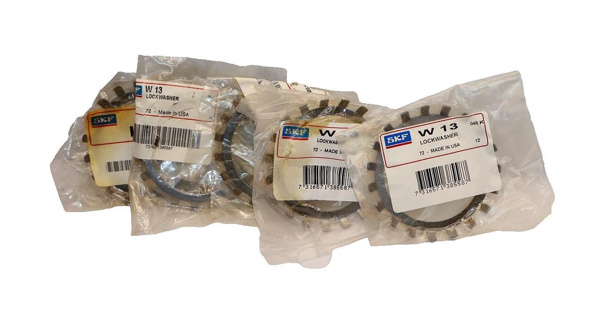 SKF W 13 W13 Lockwasher Steel 65mm Bore 0.0630" Thick External-Tooth (New -5)