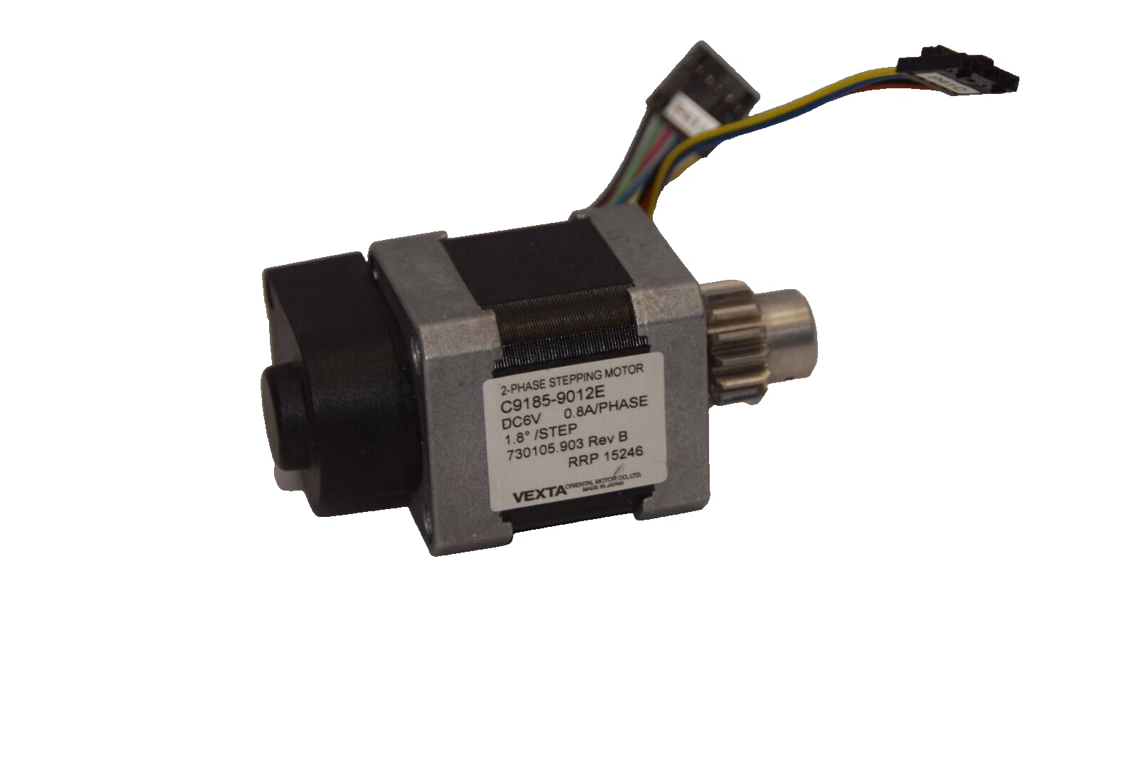Used VEXTA Oriental C9185-9012E 2 Phase 6V 0.8A Stepping Motor Encoder E5200188NESEDB