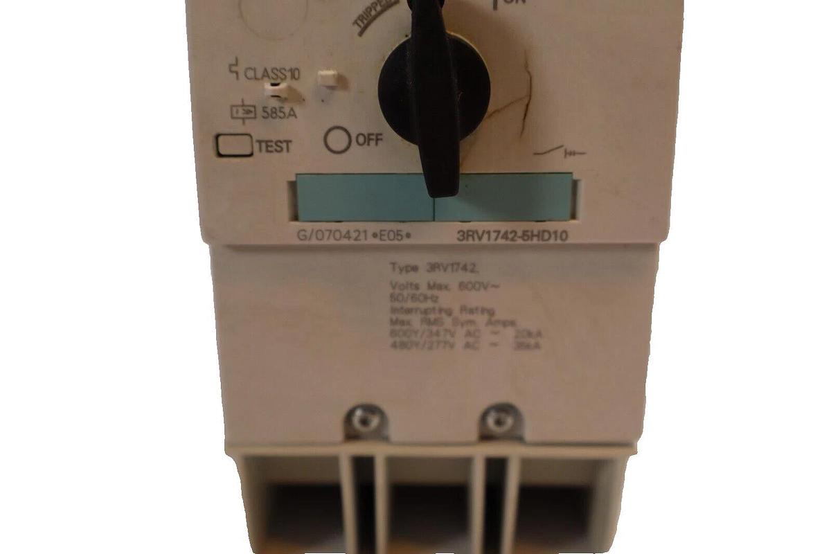 Used SIEMENS 3RV1742-5HD10 45A 3P Sirius Breaker