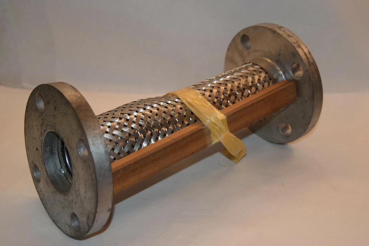 METRAFLEX 2" x 12" Stainless Flex pipe SS pump connection steel flange (NEW)