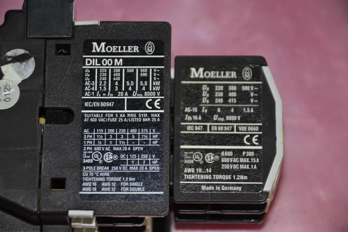 Used KLOCKNER MOLLER RELAY DIL00M DIL 00 M 11DILM 11 DIL M COIL: 24V 24 V