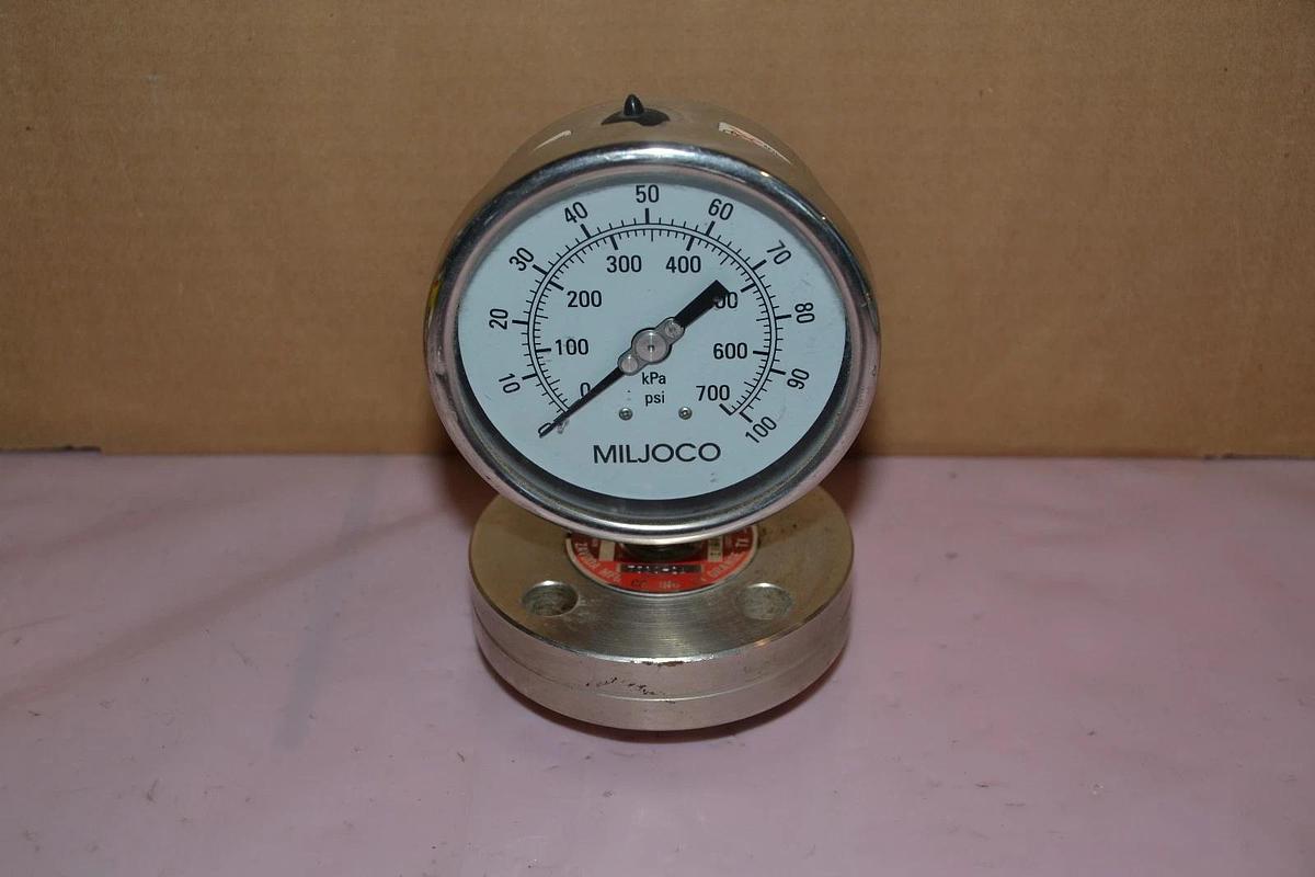 ZAVODA MFG T530-21 T53021 4218 100 PSI LIQUID FILLED PRESSURE GAUGE
