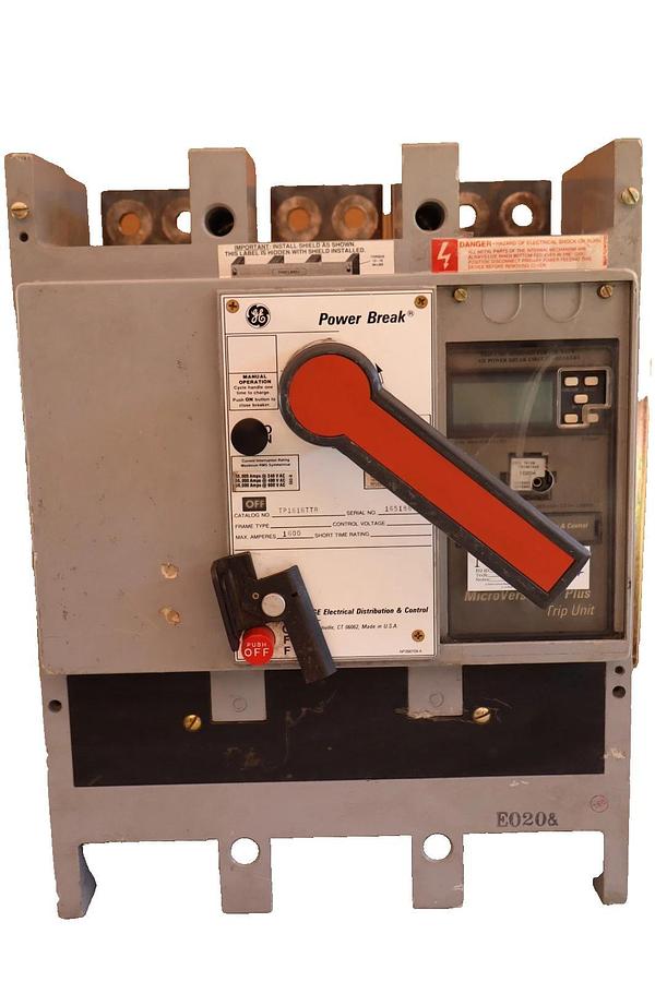 Used GE Power Break Disconnect 1600 Amp 1600A TP1616TTR Plug TR16B1600 C216LSI
