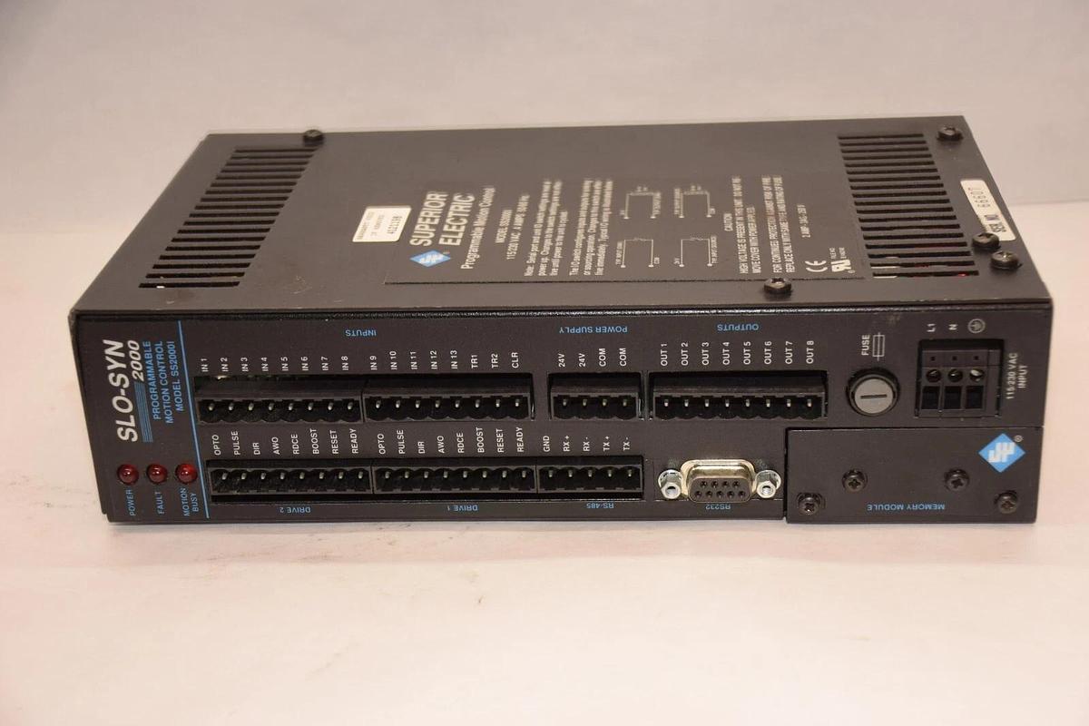 Used SUPERIOR ELECTRIC Slo-Syn 2000 SS2000I 1150/230V Programmable Motion Control