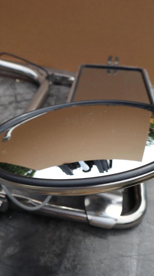 Right Hand Semi Truck Wired Mirror Assembly Cab Door RH Passenger Side (NEW)
