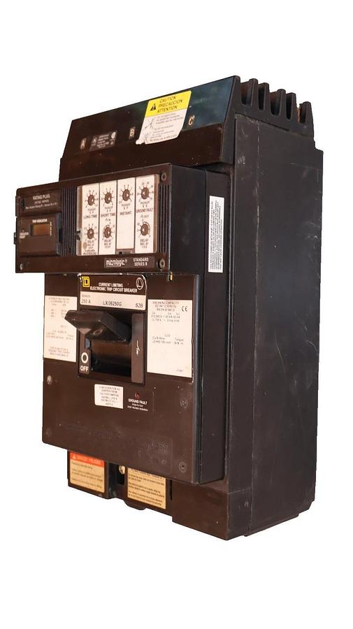 Refurbished Square D Breaker 250A 250 Amp LXI36250G ARP070 Micrologic SerB Ground Fault