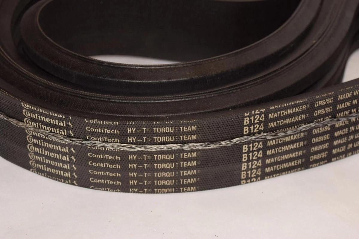 CONTINENTAL Contitech 3/B124 3-B124 Hy-T Torque 3-Rib Matchmaker V-Belt USA *NEW