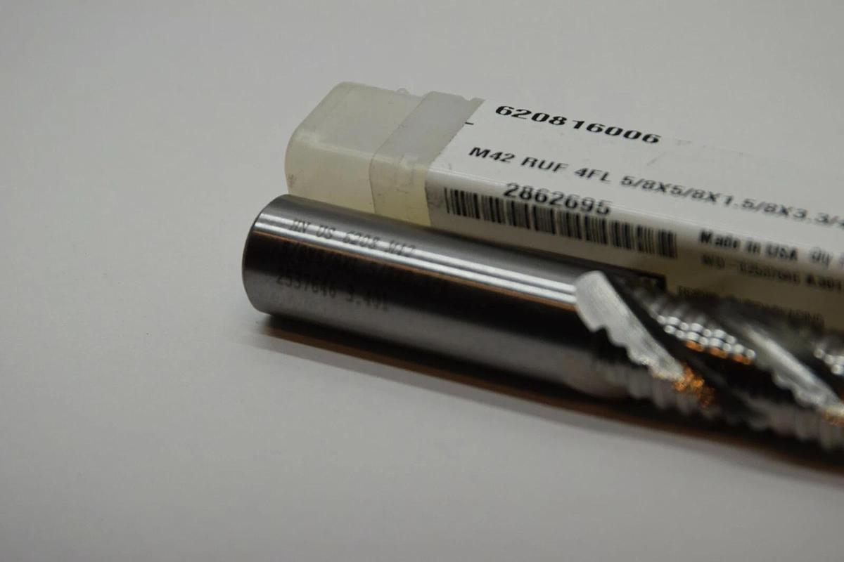 WIDIA HANITA 620816006 HNUS6208M42 Ruf 5/8x5/8x1.5/8x3.3/4 Endmill USA (NEW)