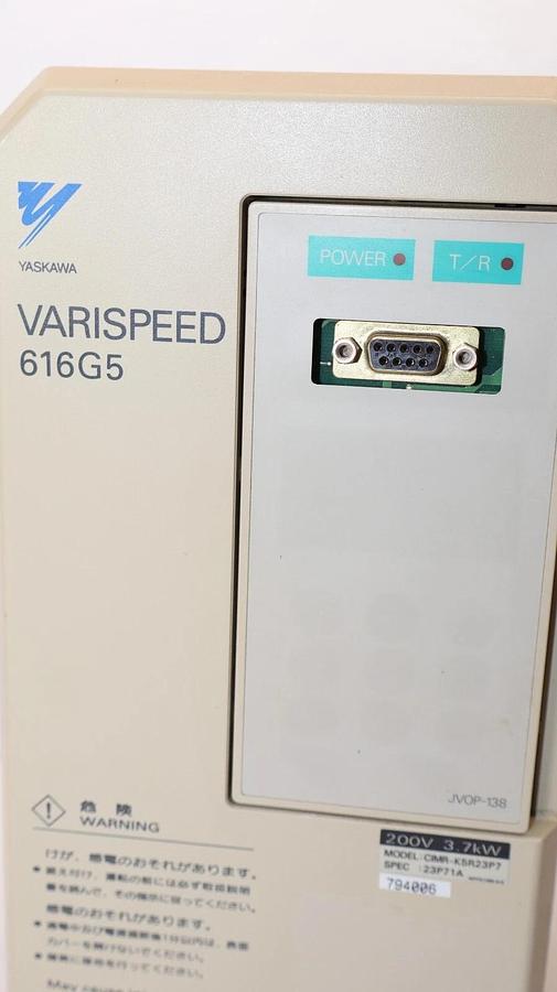 Used YASKAWA CIMR-K5R23P7 Varispeed 616G5 200V 3.7kW 3PH AC Drive