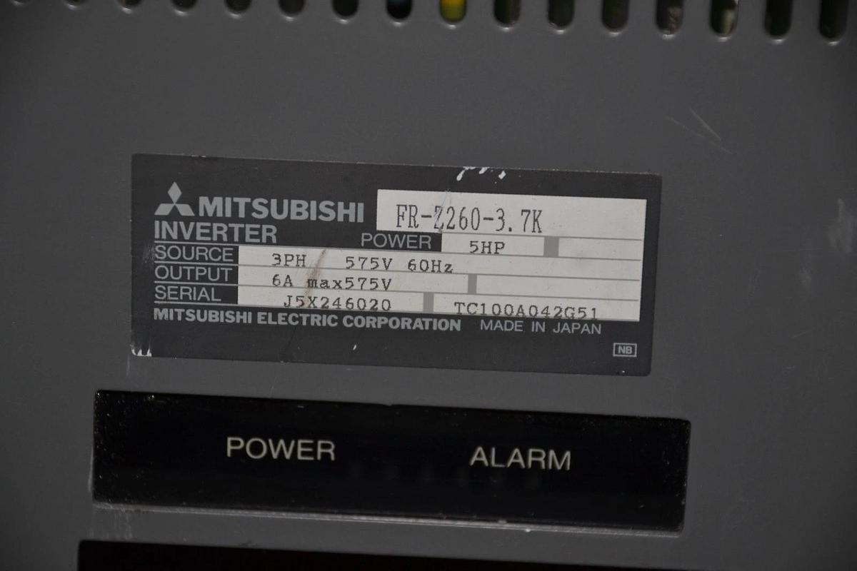 Used Mitsubishi Inverter Freqrol-Z200 FR-Z260-3.7K 5hp 5 hp 575v 3ph *broken*