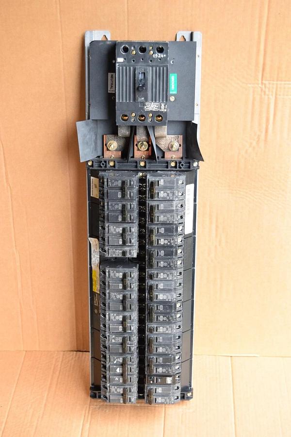 Used General Electric GE A Series 225A Panelboard Interior AQL3422ATX AXB4M9 3ph 4w