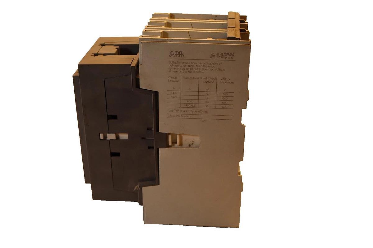 Used ABB A145W Precipitator Contactor 230A 230 Amp 600VAC 2 Pole 110/120v coil