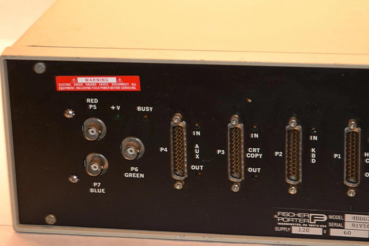 Used FISCHER & PORTER 40DD20X1B111 120V 60Hz 40VA 1A slo blo DCI System