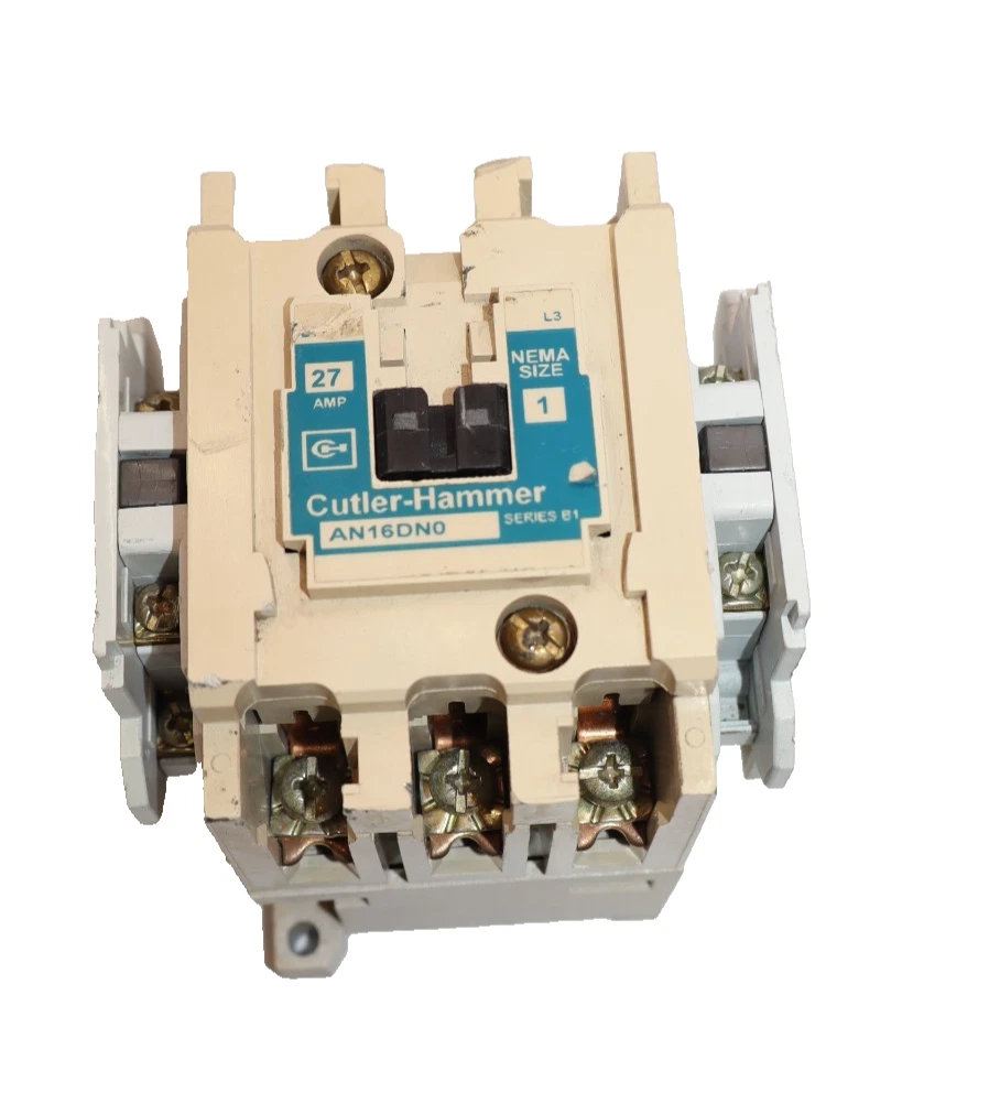 Cutler-Hammer Eaton Contactor AN16DN0 Size Sz 1 600V 27A 27 Amp 120v coil 3P