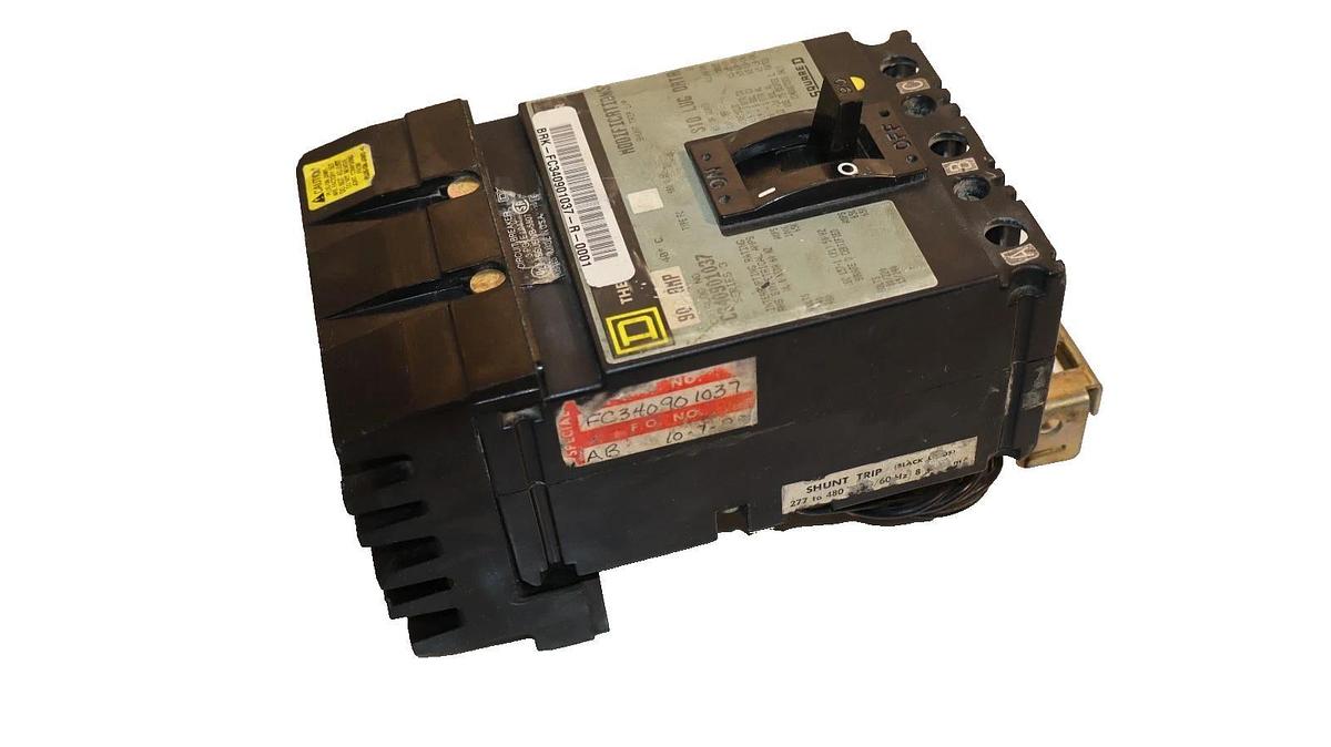 Used Square D 90A 90 Amp Circuit Breaker C340901037