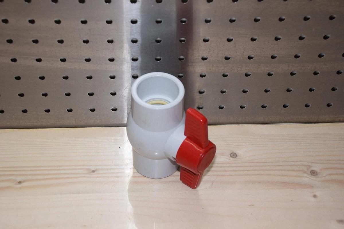 Newval Fluid 1 1/4" PVC SCH 40 Ball Valve 1 1/4" Slip on, Industrial, Pool, Spa