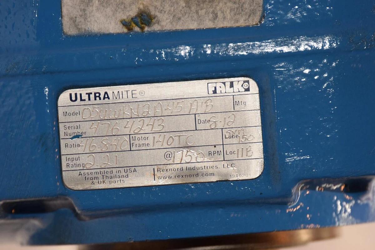 (NEW) FALK 05UWKN2A45 A/B , 05UWKN2A45A/B 46.840:1 Ratio 1750rpm Gear Reducer