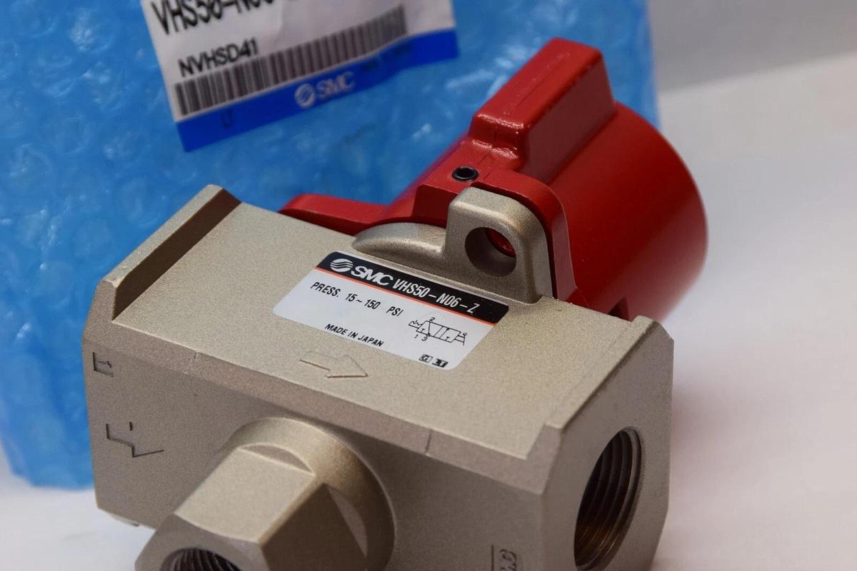 (NEW) SMC VHS50-N06-Z , VHS50N06Z 15-150psi Lockout Hand Valve