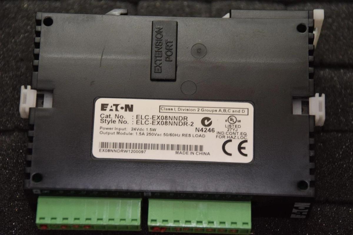 Used EATON CUTLER HAMMER ELC EX08NNDR ELC EX08NNDR 2 Expansion Module 8 I/O