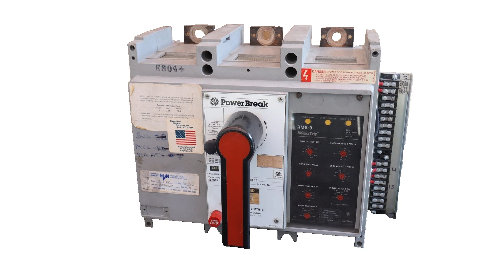 Refurbished GE General Electric Circuit Breaker Power Break 800A Amp TP88SSZ TR8S500 GF