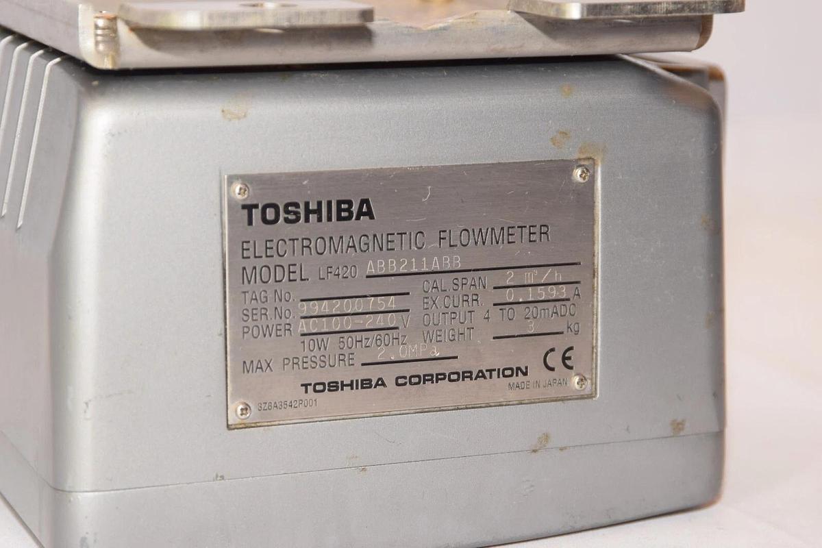 Used TOSHIBA LF420 ABB211ABB LF420ABB211ABB 100-240V 2.0MPa Electromagnetic Flowmeter