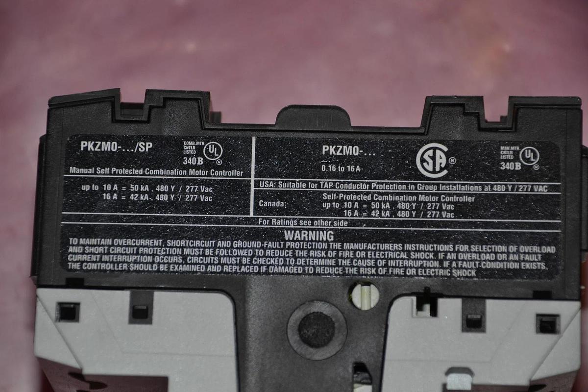 Used KLOCKNER-MOELLER RELAY MODULE PKZM0-6,3 PKZM0 6,3 PKZM063