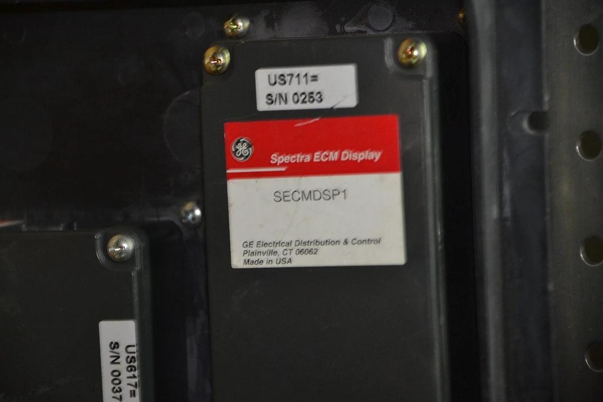 Used GE GENERAL ELECTRIC SECMDSP1 with SECMCTL02 Spectra ECM Display