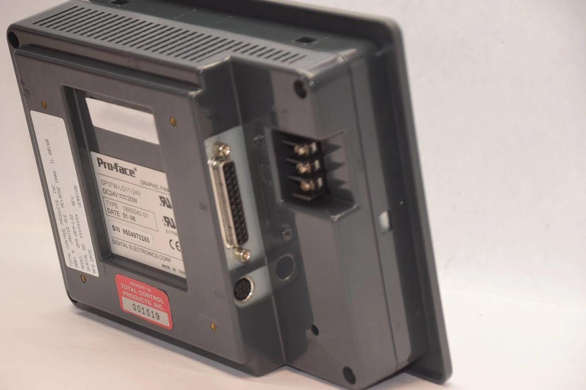 Used TOTAL CONTROL QPM-DEM-L02 , GP37W-LG11-24V 6" Quick Panel Mini Display