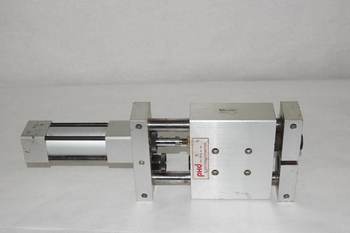 Used PHD SGD14X2-DB-BB-GY SGD14X2-DB-BB-GY-H4 Pneumatic Slide & Cylinder
