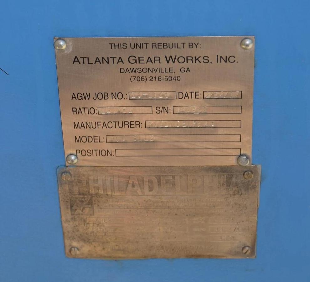Philadelphia Inline Gearbox Gear Box 8HL2 114hp Ratio: 11.4/1  11.4:1 *Refurb*