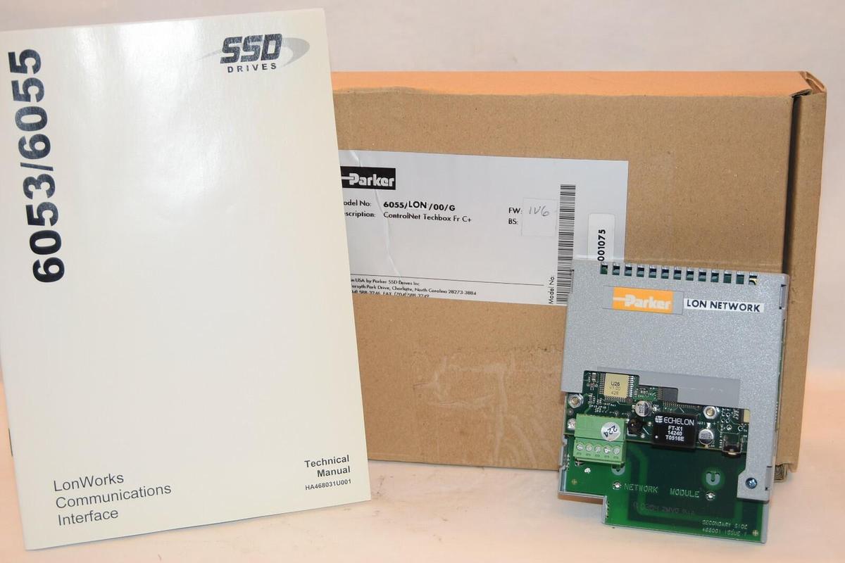 PARKER SSD Drive 6055/LON/00/G 6055/LON/00 Lonworks Communications Interface NEW