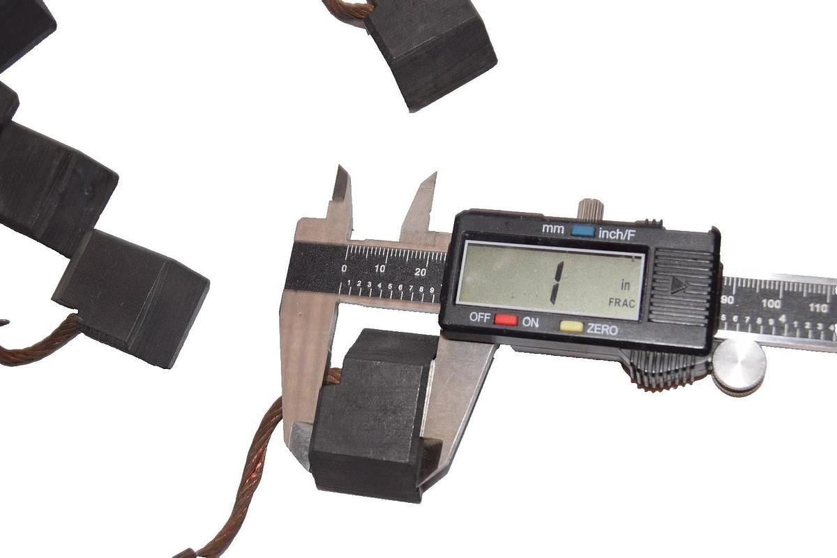 Carbon Motor Brush Brushes 1" x 9-1/16" x 1-1/2" L49 (NEW Lot of 8)