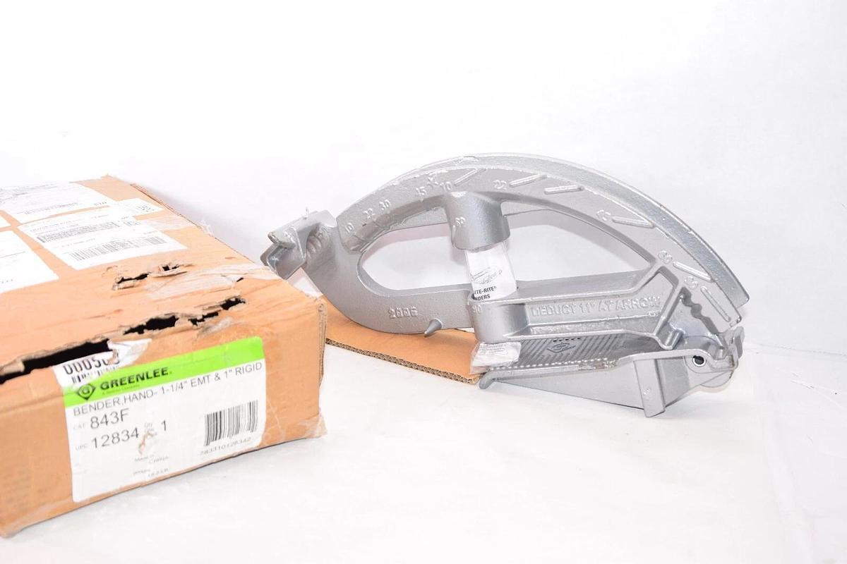 (NEW) GREENLEE 843F 1-1/4" EMT & 1" Rigid Site-Rite Iron Hand Bender "Head only"